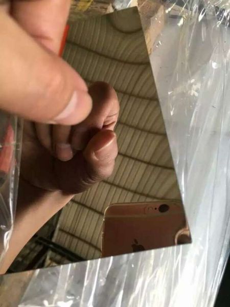 Stainless steel mirror panel