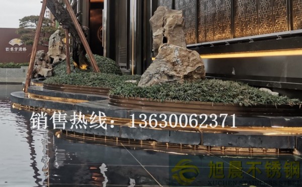 花池异形包边304不锈钢别墅小区专用