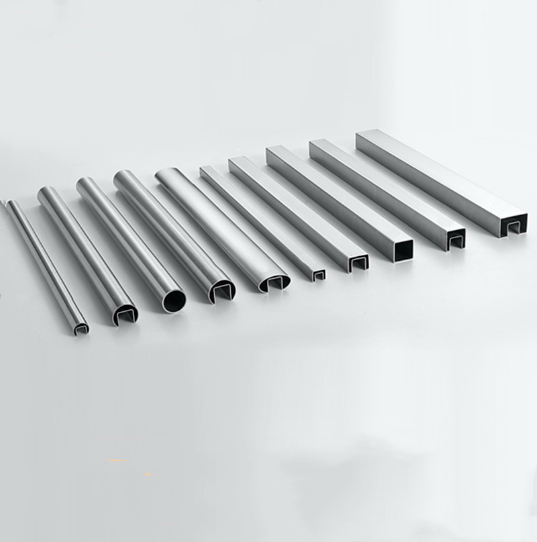 不锈钢异型扶手凹槽管