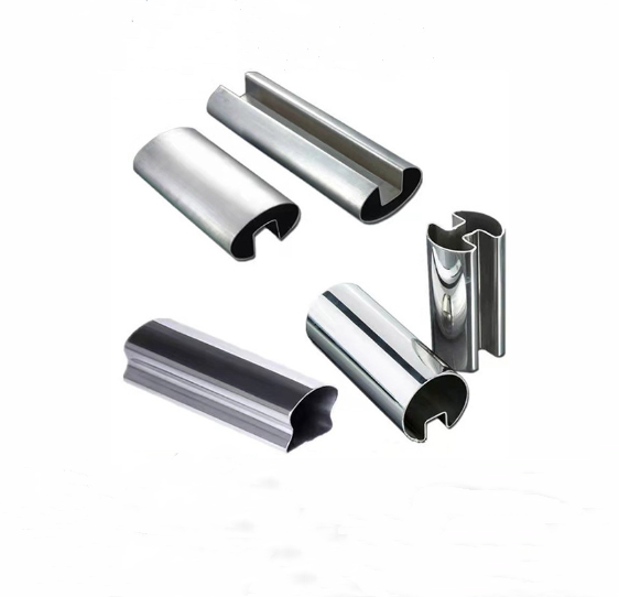 不锈钢型材管 不锈钢单槽管 不锈钢扶手管 佛山不锈钢管