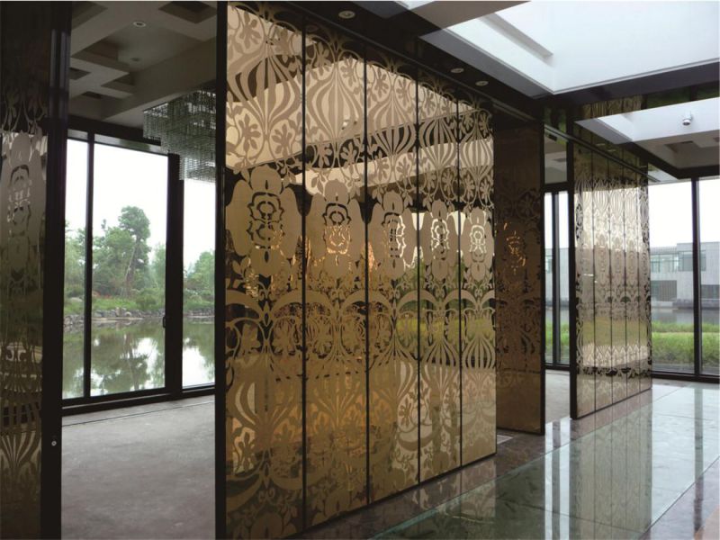 304玫瑰金不锈钢屏风厂家