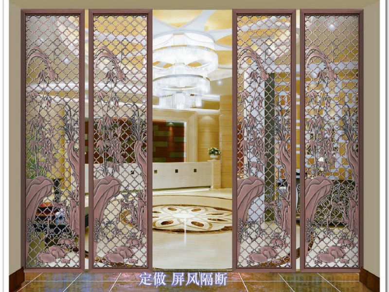 不锈钢玫瑰金屏风的优势