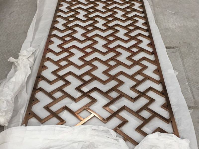 这样现代的不锈钢屏风喜欢吗？